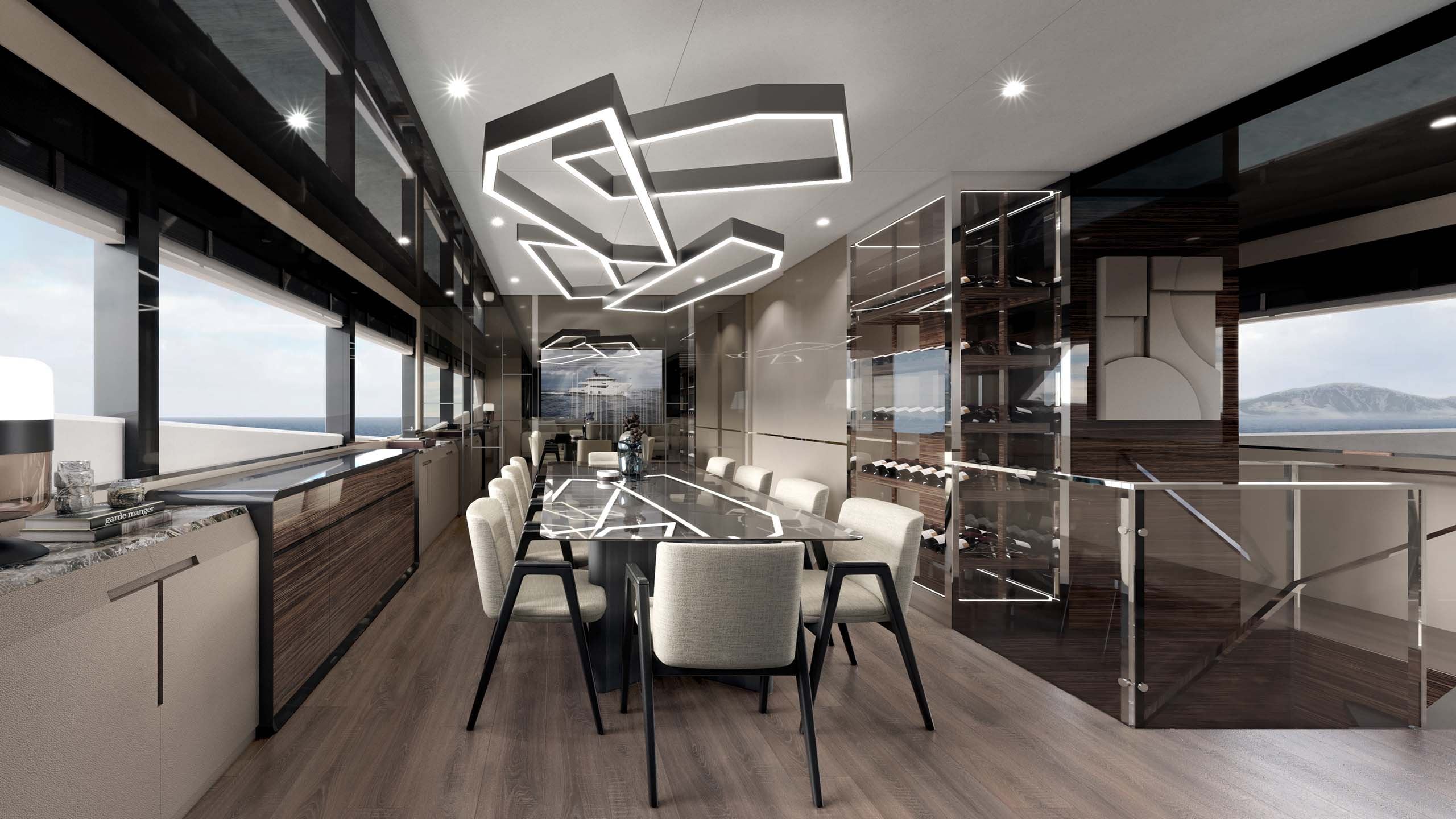 explorer superyacht interior design of main salon suvorov yacht design
