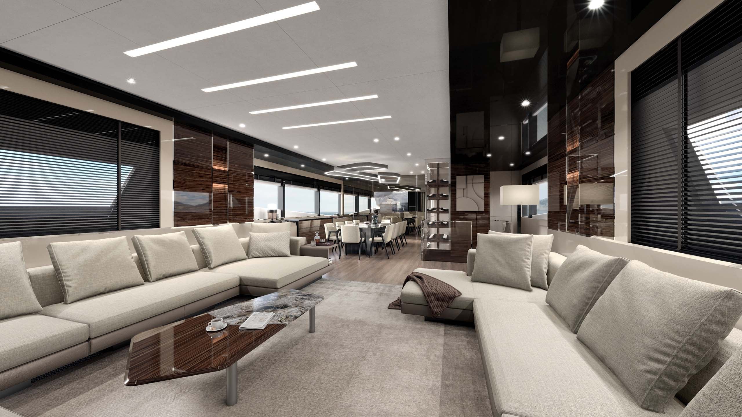 explorer superyacht interior design of main salon suvorov yacht design